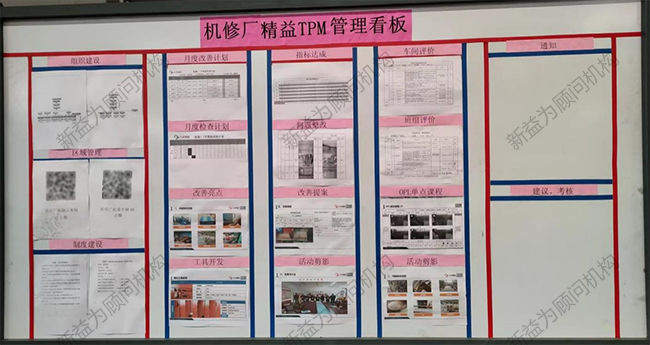 機(jī)修廠精益TPM管理看板